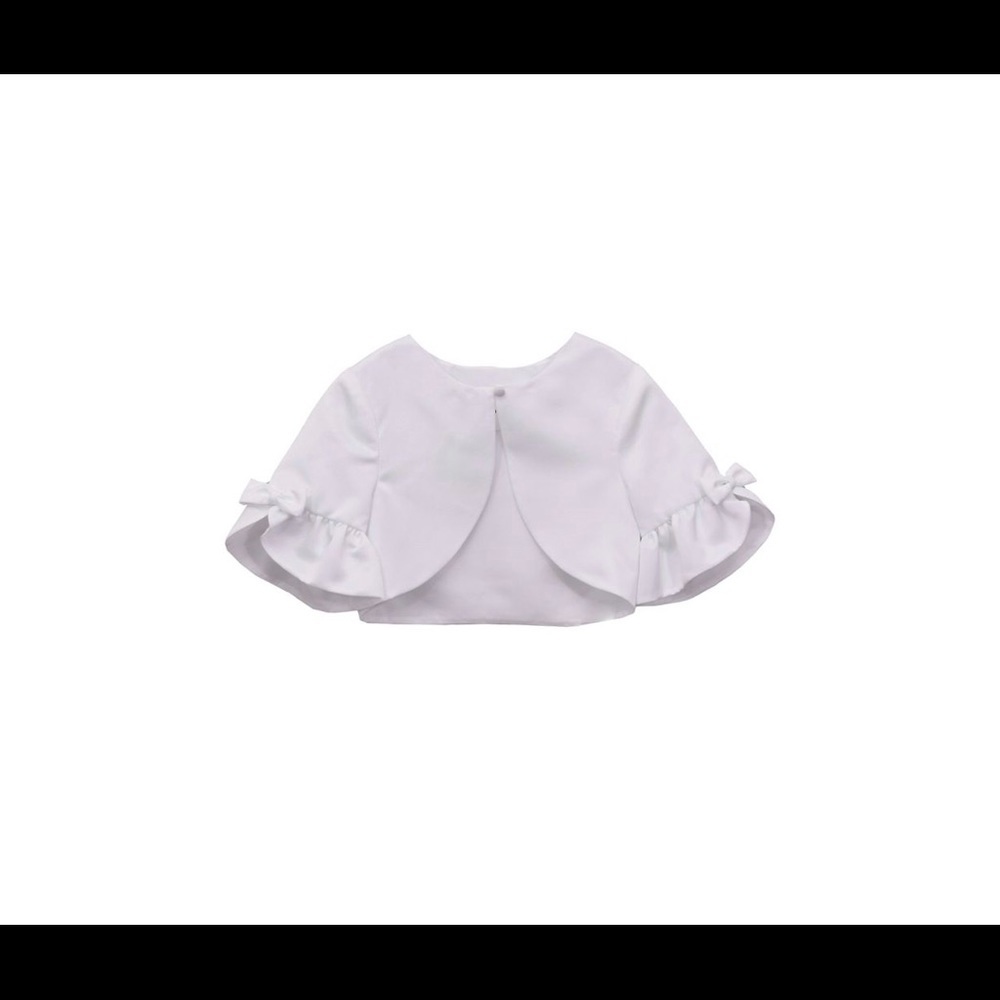 Bell-Sleeve Satin Jacket